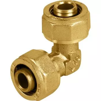 Угол 90° Aquabeam 16x16 мм латунь ABO.351.Y.001616