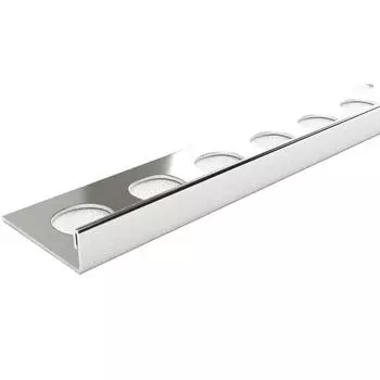 Уголок окантовочный для плитки Alprofi ПК 01-10НСП.2700.001 270 см нержавеющая сталь цвет серый