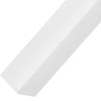 Уголок ПВХ 10x10x1x2000 мм, цвет белый