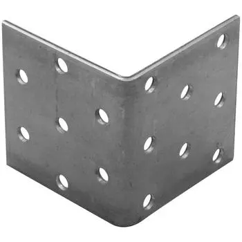 Угол крепежный равносторонний KUR 50x50x50x1.8 оцинкованная сталь цвет серый
