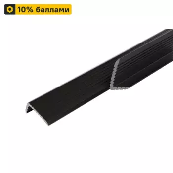 Уголок торцевой для террасной доски T-Decks 35x70x4000 мм ДПК графит