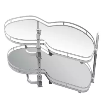 Волшебный уголок для кухни с доводчиком правый 55x90x70 см цвет серебро