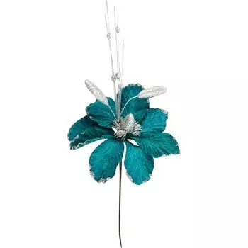 Украшение на спице «Цветок» 40 см цвет золотистый