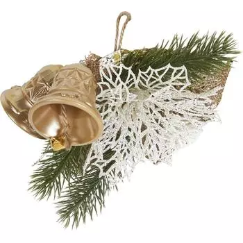 Украшение новогоднее «Рождество №1», 5 см, пластик