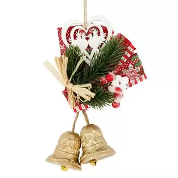 Украшение новогоднее «Рождество №4», 5 см, пластик