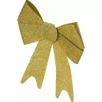 Украшение ёлочное «Бант из парчи», 30 см, текстиль, цвет золотой