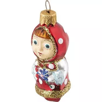 Украшение ёлочное «Девочка», 8 см, стекло
