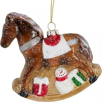 Украшение ёлочное «Лошадь» 11 см