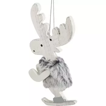 Украшение ёлочное «Олень», 13 см, дерево
