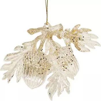 Украшение ёлочное «Орешки в золоте», 9 см, полистирол