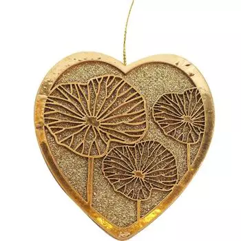 Украшение ёлочное «Сердце», 9x10 см