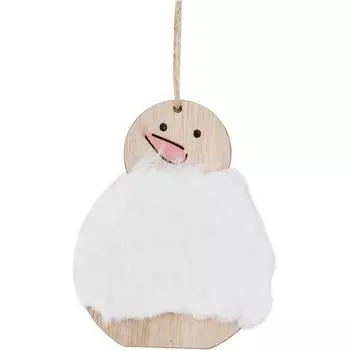 Украшение ёлочное «Снеговик» 6.5x8.5 см