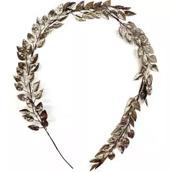 Украшение «Ветка с листьями из парчи» 150 см