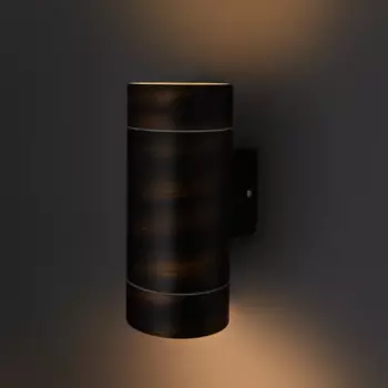 Светильник уличный настенный Uniel S92A 2x50 Вт GX53 IP65 цвет бронзовый