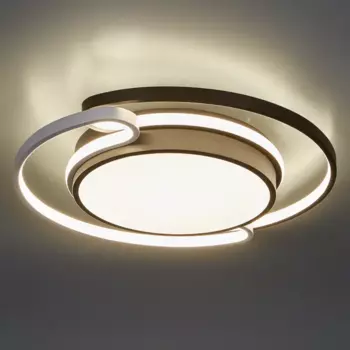 Умная люстра потолочная светодиодная Capo 2945-500 цвет черно-белый