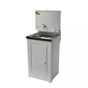 Умывальник дачный Вихрь с подогревом нержавеющая мойка белый