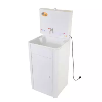 Водонагреватель наливной с тумбой 17 л Вихрь Люкс 1.3 кВт металлический бак белый