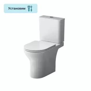 Унитаз-компакт AM.PM Fresh 2.0 Tornado C8B8900LMSC безободковый сиденье с микролифтом двойной смыв