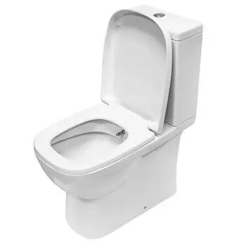 Унитаз напольный Quadro с биде универсальный выпуск двойной слив