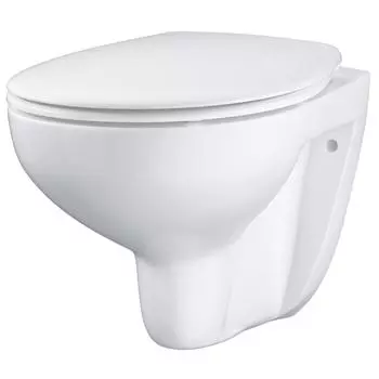Унитаз подвесной Grohe Bau Ceramic 39351000 безободковый с микролифтом