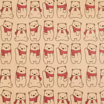 Упаковочная бумага «Мишки» 70 см