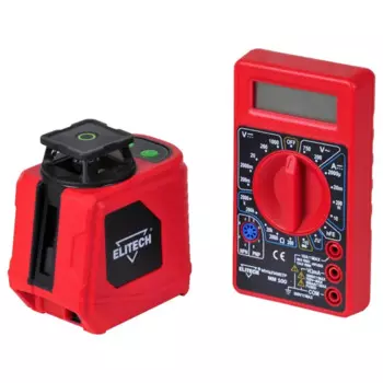 Уровень лазерный Elitech ЛН360/1-ЗЕЛ зеленый луч, до 25 м