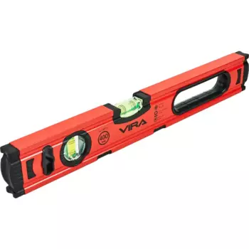 Уровень пузырьковый строительный Vira 100171 магнитный 2 глазка 400 мм