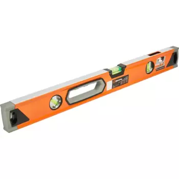 Уровень пузырьковый Вихрь 73/11/4/10 усиленный 3 глазка 600 мм