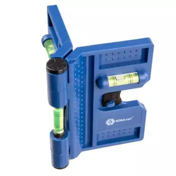 Уровень угловой Кобальт 917-392 3 глазка магнитный 210 мм