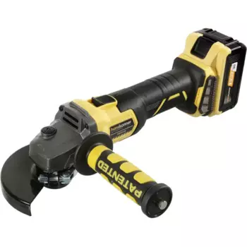 УШМ аккумуляторная бесщеточная Hanskonner HAG18125BL, 18 В Li-ion 2x4 Ач, 125 мм