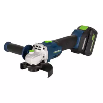 УШМ аккумуляторная бесщеточная Rockfield RF2204BK, 20 В Li-ion 4 Ач, 125 мм