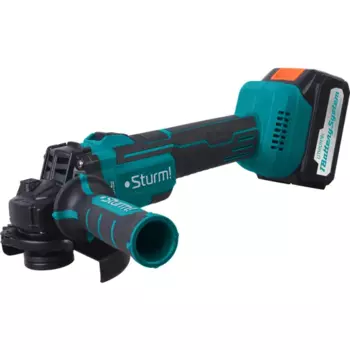 УШМ аккумуляторная бесщеточная Sturm! CAG1812, 18 В Li-ion 3 Ач, 125 мм