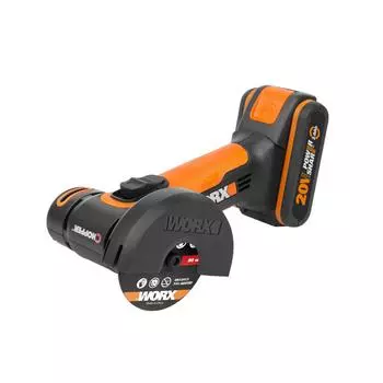 УШМ (болгарка) аккумуляторная Worx WX801, 20 В Li-ion 1x2 Ач, 76 мм