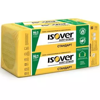 Утеплитель Isover Тепло под сайдинг 50 мм 8 шт 600x1000 мм 4.8 м