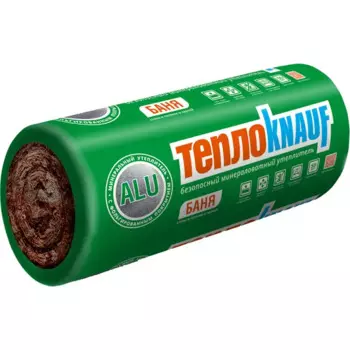 Утеплитель ТеплоKnauf Баня 50 мм рулон 1.2x12.5 м 15 м