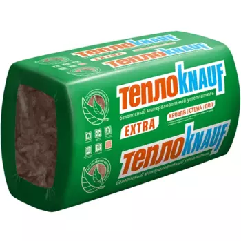 Утеплитель Knauf Insulation ТеплоKnauf Extra Кровля/стена/пол 50 мм 10 шт 600x1000 мм 6 м