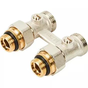 Узел нижнего подключения Н-образный прямой Rehau EK 1/2"x3/4" латунь