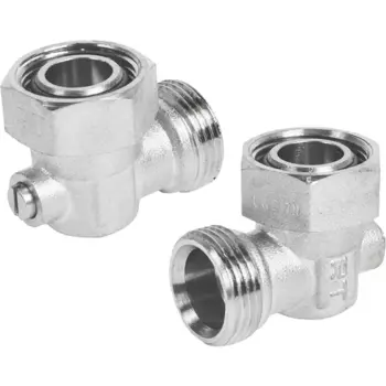 Узел нижнего подключения угловой раздельный Royal Thermo 3/4"x3/4" латунь 2шт.