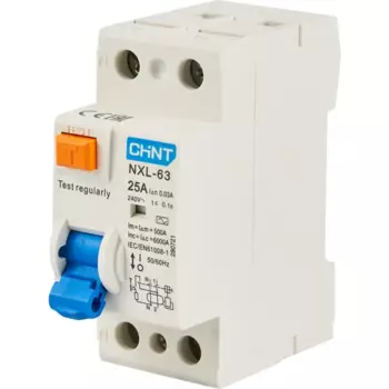 УЗО CHINT NXB-63S 2P 25 A 30 мА 6 кА AC