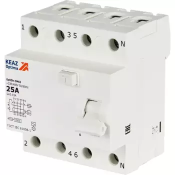 УЗО КЭАЗ 4P 25 А 30 мА 4.5 кА АС