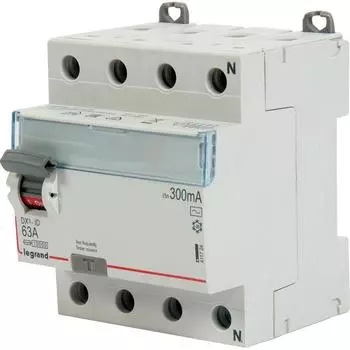 УЗО Legrand DX3 4P N 63 A 300 мА 10 кА AC 411724