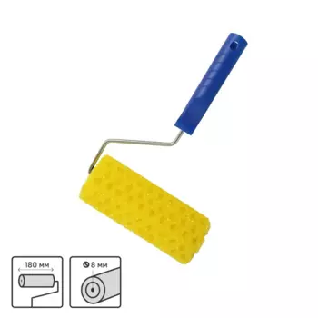 Валик фактурный эффект горошек 180 мм диаметр бюгеля 6 мм