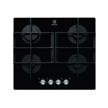 Варочная панель газовая Electrolux EGT96342YK 4 конфорки, 59х52 см, цвет чёрный
