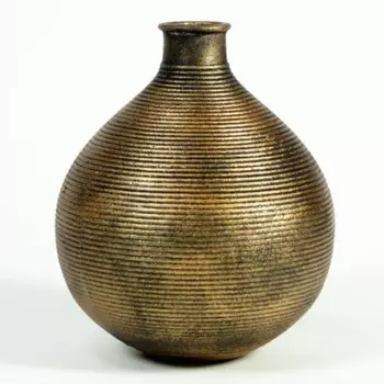 Ваза Анита гипс цвет коричневый 15x12.8 см