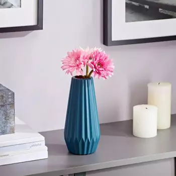 Ваза Art пластик синяя 22 см