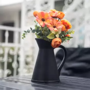 Ваза Brocca керамика цвет черный 19 см