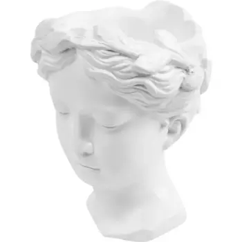 Ваза для цветов Грета гипс белый