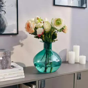 Ваза графин аквамарин стекло цвет зеленый 24 см