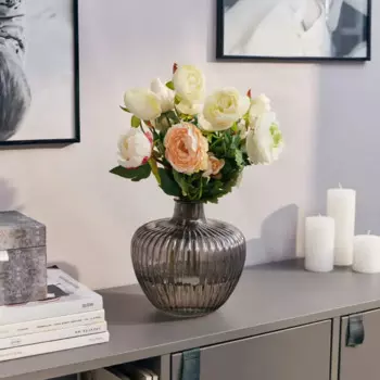 Ваза графин стекло цвет черный 20 см