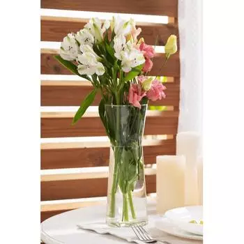 Ваза Элс стекло цвет прозрачный 26см